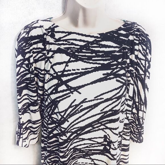 Adrianna Papell Striped Sheath Dress Sz 6 - Picture 3 of 8